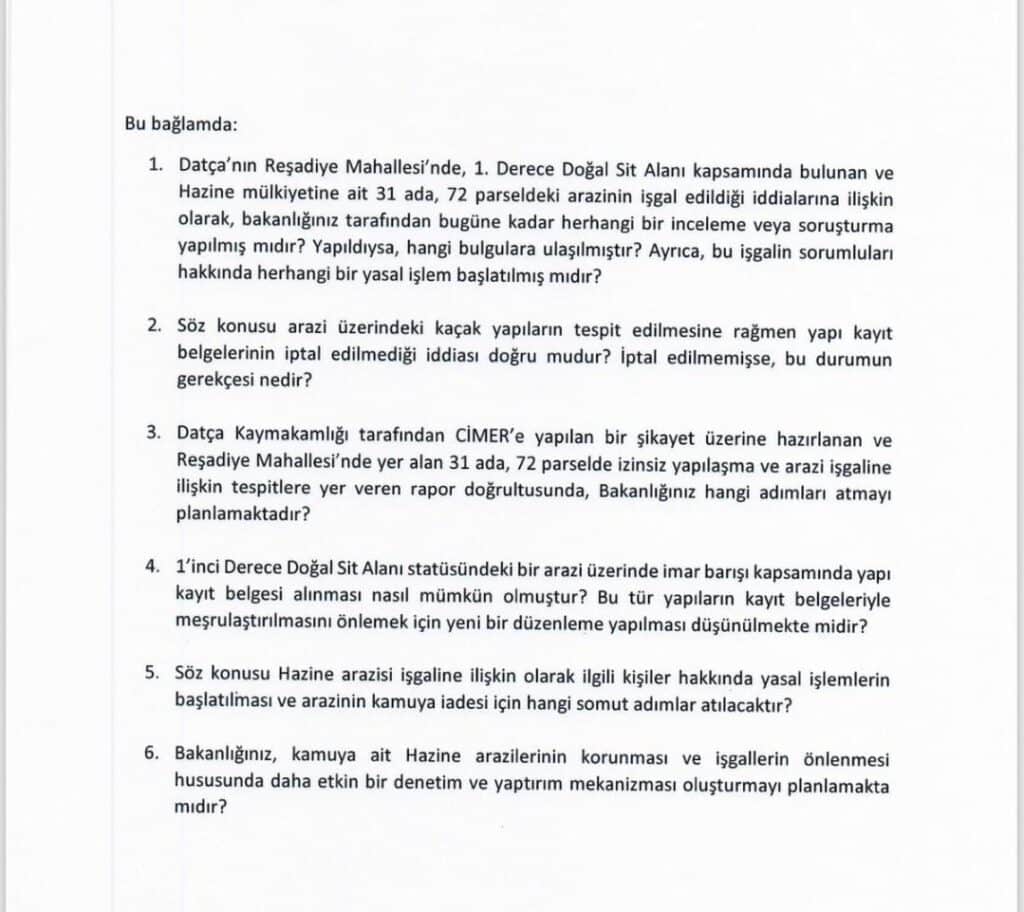 AK Partili Baskanin Babasinin Hazine Arazisi Isgali TBMM Gundeminde 1
