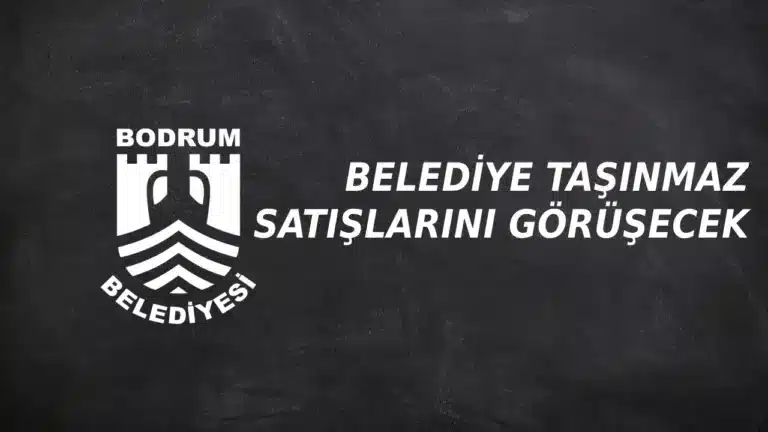Bodrum Belediye Meclisi 24 Ocakta Olaganustu Toplaniyor