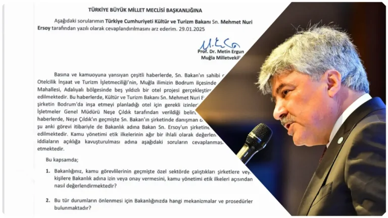 Bakan Ersoyun Bodrumdaki Otel Projesi TBMM Gundeminde
