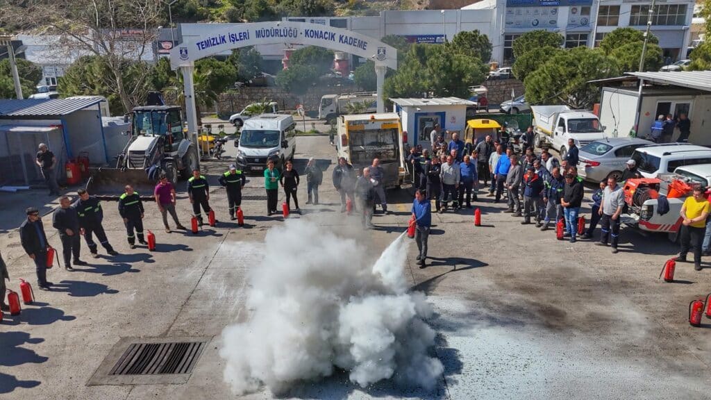 bodrum belediyesi Belediye Personeline Yangin Egitimi 2